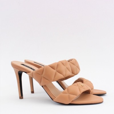 Patrizia Pepe чехли на ток Pompei Beige-1