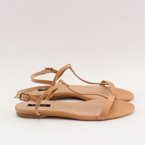 Patrizia Pepe сандали естествена кожа Pompei Beige-2