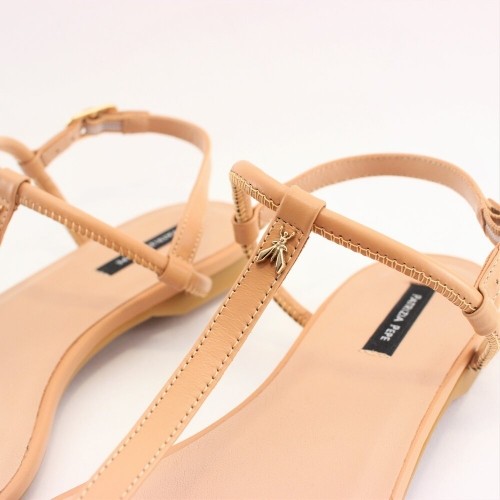 Patrizia Pepe сандали естествена кожа Pompei Beige-3